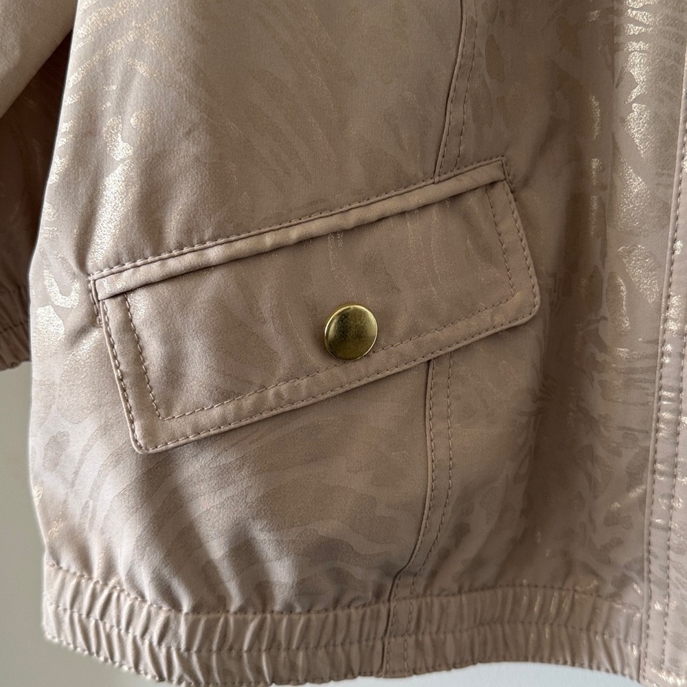 Chico's Zenergy Lightweight Metallic Shine Jacket - Picture 4 of 7